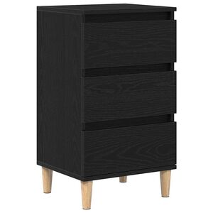vidaXL Szafka Nocna Czarny Dąb 40 x 35 x 70 cm Drewno inżynieryjne