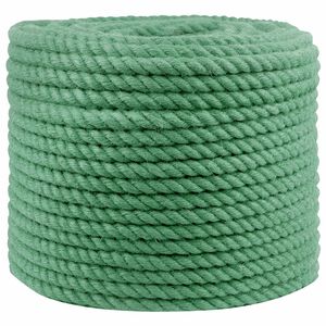 vidaXL Lina Jutowa 14 mm zielony 100% juta Tossa