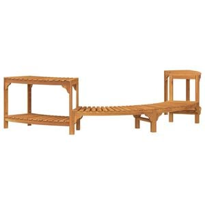 vidaXL Otoczenie wanny z gorącą wodą p&oacute;łokrągłe 252 x 112 x 55,5 cm