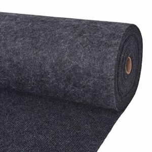 vidaXL Dywan antracytowy 1,2 x 10 m Poliester
