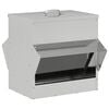 vidaXL Karmnik dla kur srebrny 40,5 x 45 x 41 cm 20 kg Stal ocynkowana