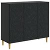 vidaXL Bufet Czarny 89 x 34,5 x 80 cm Drewno inżynieryjne