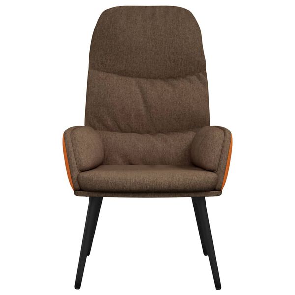 vidaXL Fotel, brązowy, obity tkaniną