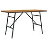 vidaXL St&oacute;ł jadalny Brązowy 110 x 55 x 61,5 cm Lite Drewno Akacji