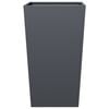 vidaXL Donica ogrodowa, antracytowa, 45x45x75 cm, stalowa