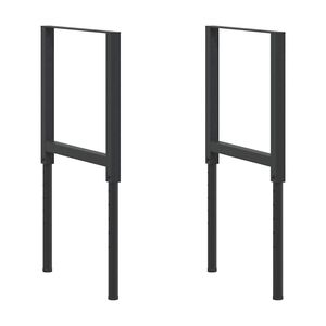 vidaXL Regulowane ramy stołu roboczego, 2 szt., metal, 55x(69-95,5) cm