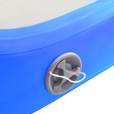 vidaXL Mata gimnastyczna z pompką, 200x100x10 cm, PVC, niebieska