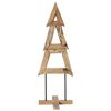 vidaXL Choinka Brązowy 120 cm Lite drewno teakowe