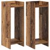 vidaXL Stojak na rośliny z p&oacute;łką 2 pcs Stare drewno 30 x 30 x 80 cm
