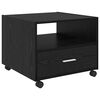 vidaXL Stolik kawowy Czarny Dąb 55 x 55 x 45cm Materiał drewnopochodny