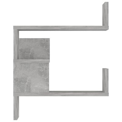 vidaXL Narożna półka ścienna, szarość betonu, 40x40x50 cm