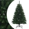 vidaXL Sztuczna choinka z zawiasami 120 cm PVC Średnia zieleń