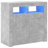 vidaXL Szafka z oświetleniem LED, szarość betonu, 80 x 35 x 75 cm