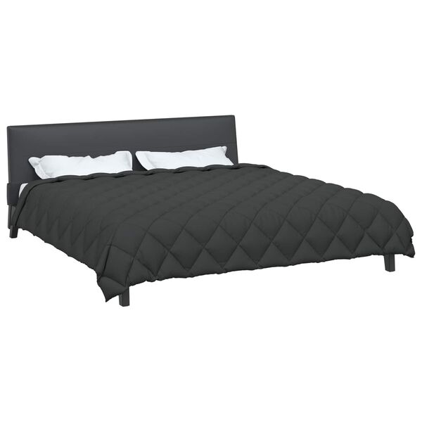 vidaXL Zimowa Kołdra Antracyt 200 x 200 cm Mikrofibra