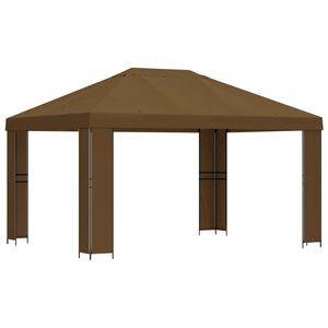 vidaXL Altana 4 &times; 3 m Ciemnoszary Poliester i Stal 190 gsm