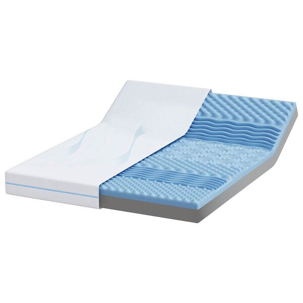 vidaXL Materac Biały 140 x 200 cm Tkanina żakardowa