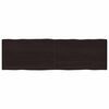 vidaXL Blat ciemnobrązowy 200x60x(2-6) cm drewno z naturalną krawędzią