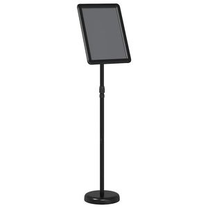 vidaXL Stoiska na targi Czarny 25 x 25 x 125 cm Aluminium