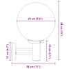 vidaXL Zewnętrzna lampa ścienna 2 pcs Srebrny 28 x 25 x 38 cm