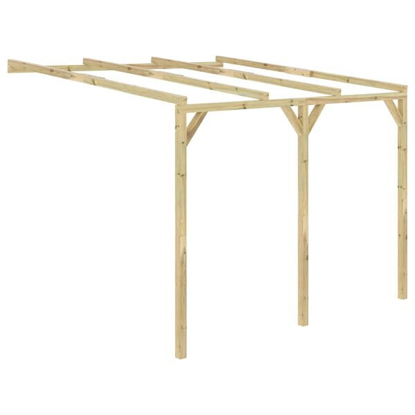 vidaXL Pergola przyścienna, 3 x 3 x 2,1 m, drewniana