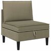 vidaXL Środkowa Sofa z Przechowywaniem Khaki Welur