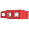 vidaXL Namiot Imprezowy 900 x 300 x 255 cm czerwony PE i stal