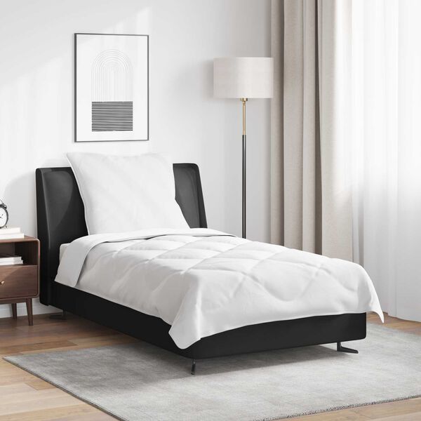 vidaXL Kołdra z poduszką 2 pcs Biały Mikrofibra