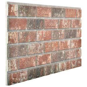 vidaXL Panele ścienne 10 szt. 100 x 50 cm Ciemny Brąz i Szary