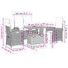 vidaXL 4-cz. zestaw mebli ogrodowych z poduszkami, beżowy, polirattan
