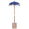 vidaXL Baliński Parasol z Bazą niebieski 95 x 95 x 260 cm