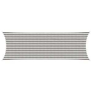 vidaXL Żagiel przeciwsłoneczny Jasnoszary i biały. 2 x 6 m HDPE