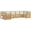 vidaXL Zestaw sof na zewnątrz 7 pcs Biały 304 x 128,5 x 73 cm