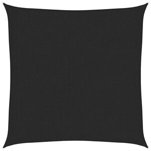 vidaXL Żagiel przeciwsłoneczny, 160 g/m&sup2;, czarny, 2x2 m, HDPE