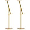 vidaXL Stoiska na targi 2 pcs złoty 26,5 x 26,5 x 150 cm Stal