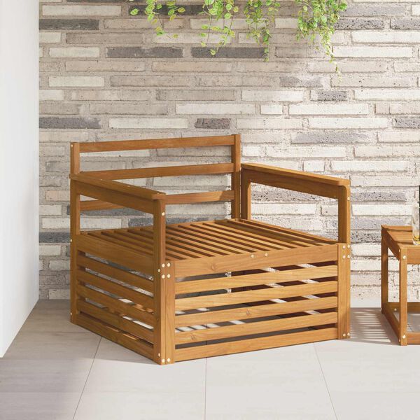 vidaXL 2 Sztuka Sofa z podłokietnikami Lite Drewno Akacji Naturalny