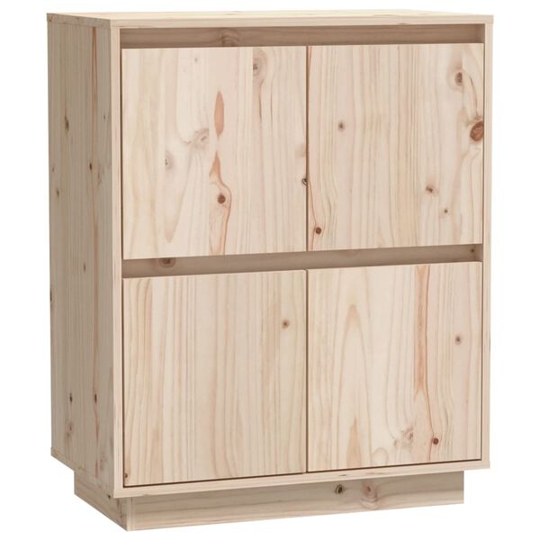 vidaXL Szafka, 60 x 34 x 75 cm, lite drewno sosnowe