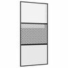vidaXL Drzwi szklane 102,5 x 2 x 205 cm Aluminium Czarny