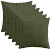 vidaXL Poszewka na poduszkę 6 pcs ALMELO zielony 35 x 35 cm sztruks