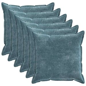 vidaXL Poszewka na poduszkę 6 pcs HOUTEN niebieski 70 x 70 cm