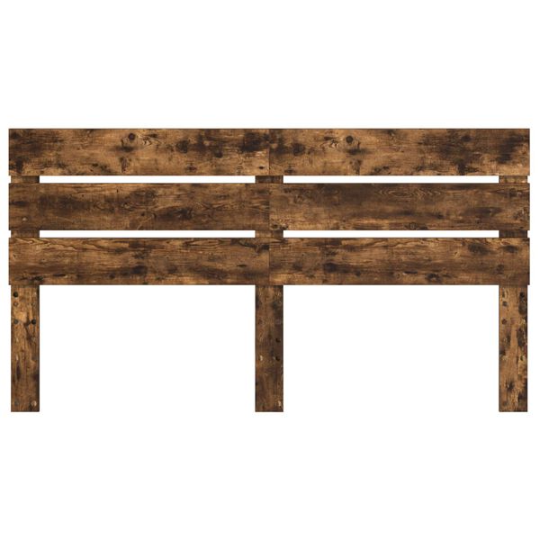 vidaXL Zagł&oacute;wek Dąb wędzony 200 cm Materiał drewnopochodny