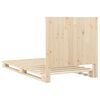 vidaXL Rama ł&oacute;żka z wezgłowiem, 100x200 cm, lite drewno sosnowe