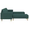 vidaXL Sofa do salonu 3 pcs Ciemna zieleń Poliester