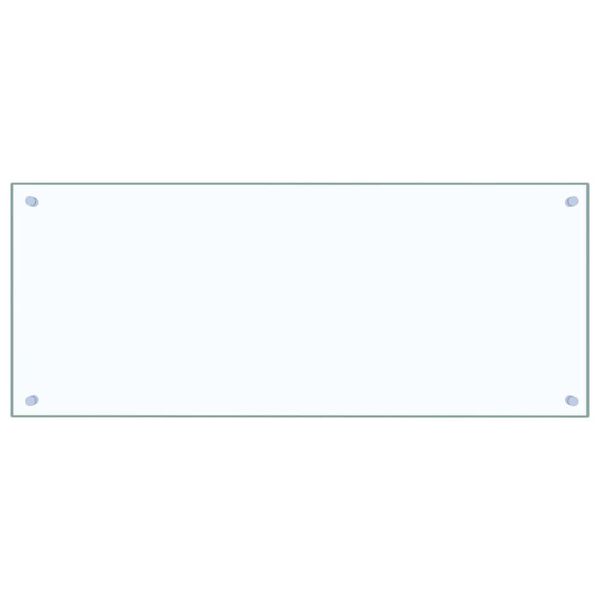 vidaXL Prz&oacute;d kuchenny 2 pcs przezroczysty 100 x 40 cm szkło hartowane