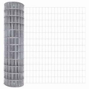 vidaXL Ogrodzenie Euro Srebrny 1.6 x 10 m