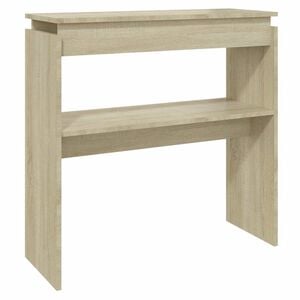 vidaXL Stolik konsolowy, dąb sonoma, 80x30x80 cm