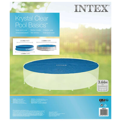 Intex Solarna plandeka na basen, niebieska, 348 cm, polietylen