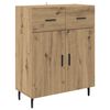 vidaXL Highboard 2 pcs Dąb rzemieślniczy Materiał drewnopochodny