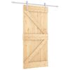 vidaXL Drzwi przesuwne 90 x 210 cm Lite drewno sosnowe