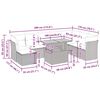 vidaXL 9-cz. zestaw mebli ogrodowych z poduszkami, beżowy, polirattan