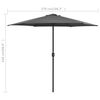vidaXL Parasol ogrodowy na aluminiowym słupku, 270x246 cm, antracytowy